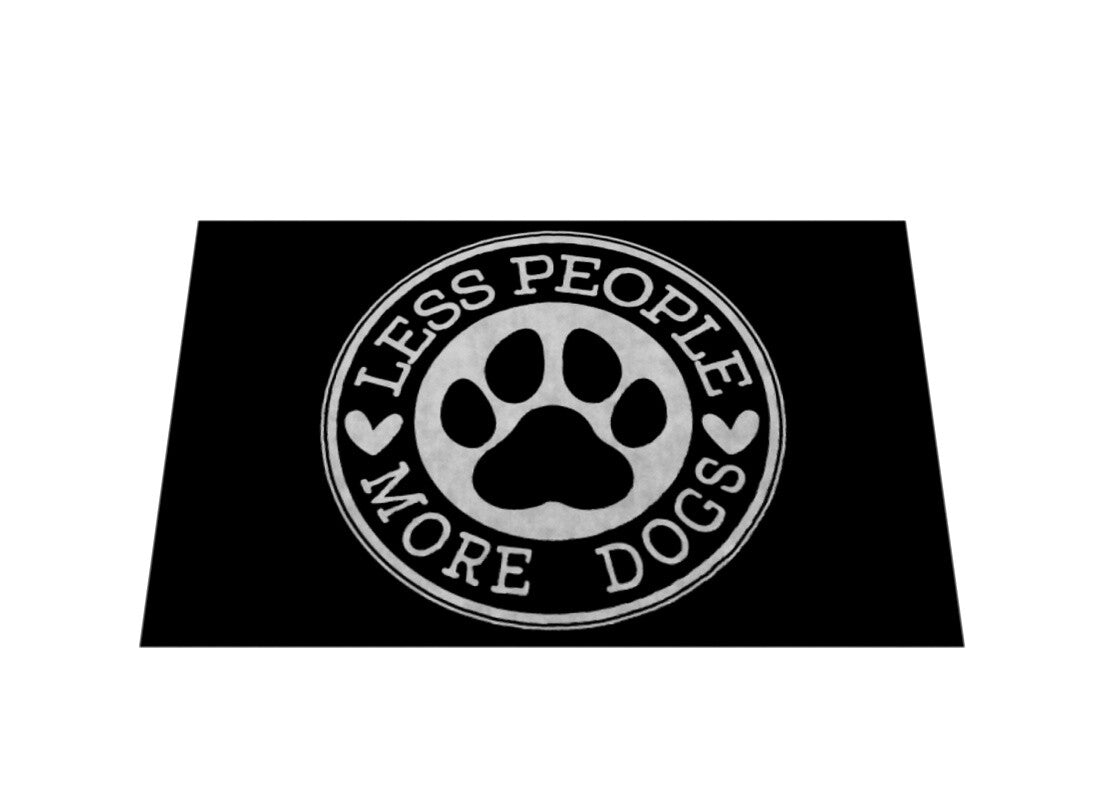 Fußmatte "Less people..." – hunde-shirt.de