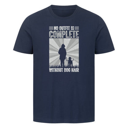 Premium T-Shirt "No outfit..." French Navy – hunde-shirt.de