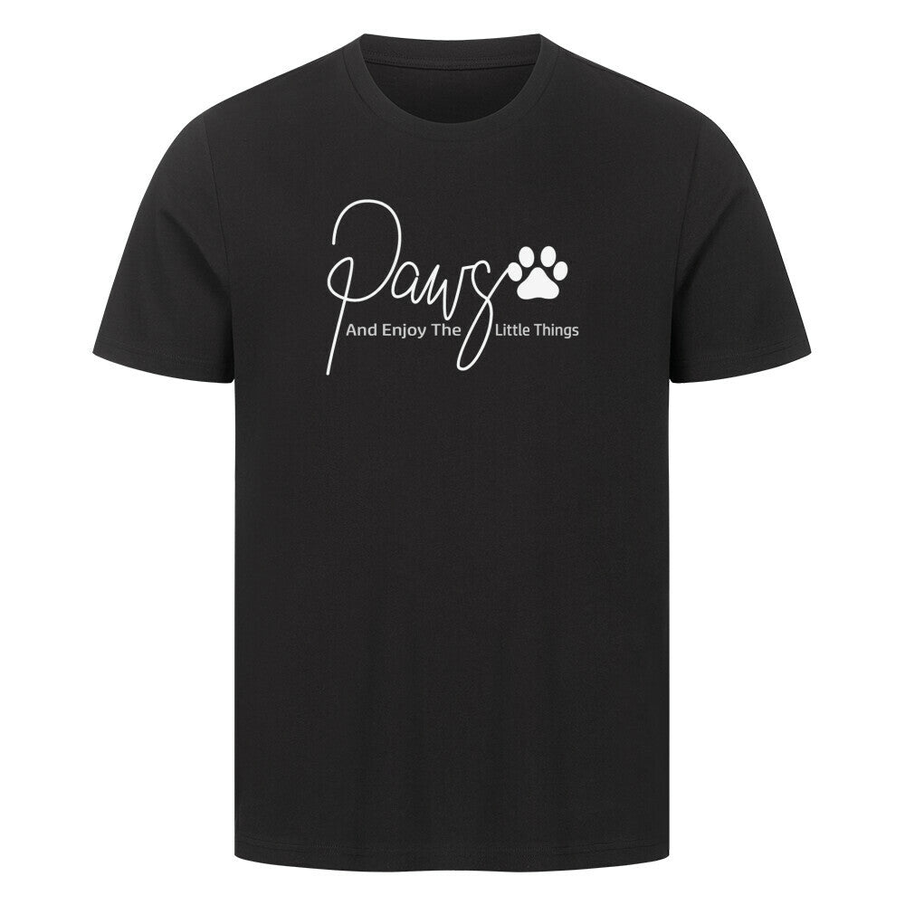 Premium T-Shirt "Paws..." Schwarz – hunde-shirt.de