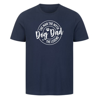 Premium T-Shirt "Dog-Dad" French Navy – hunde-shirt.de