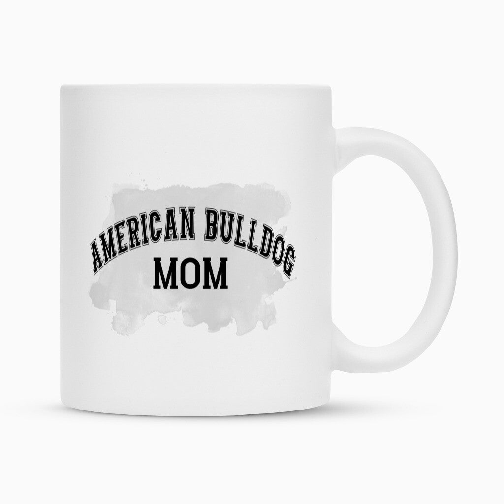 Tasse "American Bulldog - MOM" Weiß – hunde-shirt.de