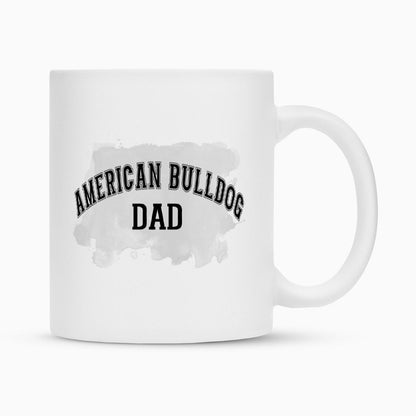 Tasse "American Bulldog - DAD" Weiß – hunde-shirt.de