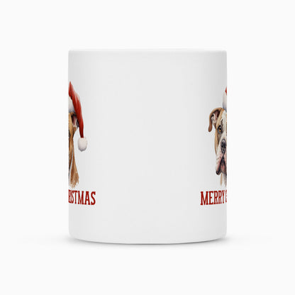 Tasse "American Bulldog - Merry Christmas" – hunde-shirt.de