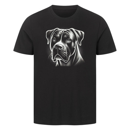 Premium T-Shirt "American Bulldog - Shine" Schwarz – hunde-shirt.de
