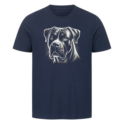 Premium T-Shirt "American Bulldog - Shine" French Navy – hunde-shirt.de