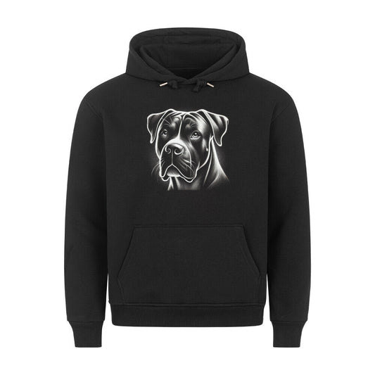 Premium Hoodie "American Bulldog - Shine" Schwarz – hunde-shirt.de