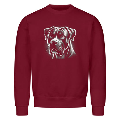 Premium Sweatshirt "American Bulldog - Shine" Burgunder – hunde-shirt.de
