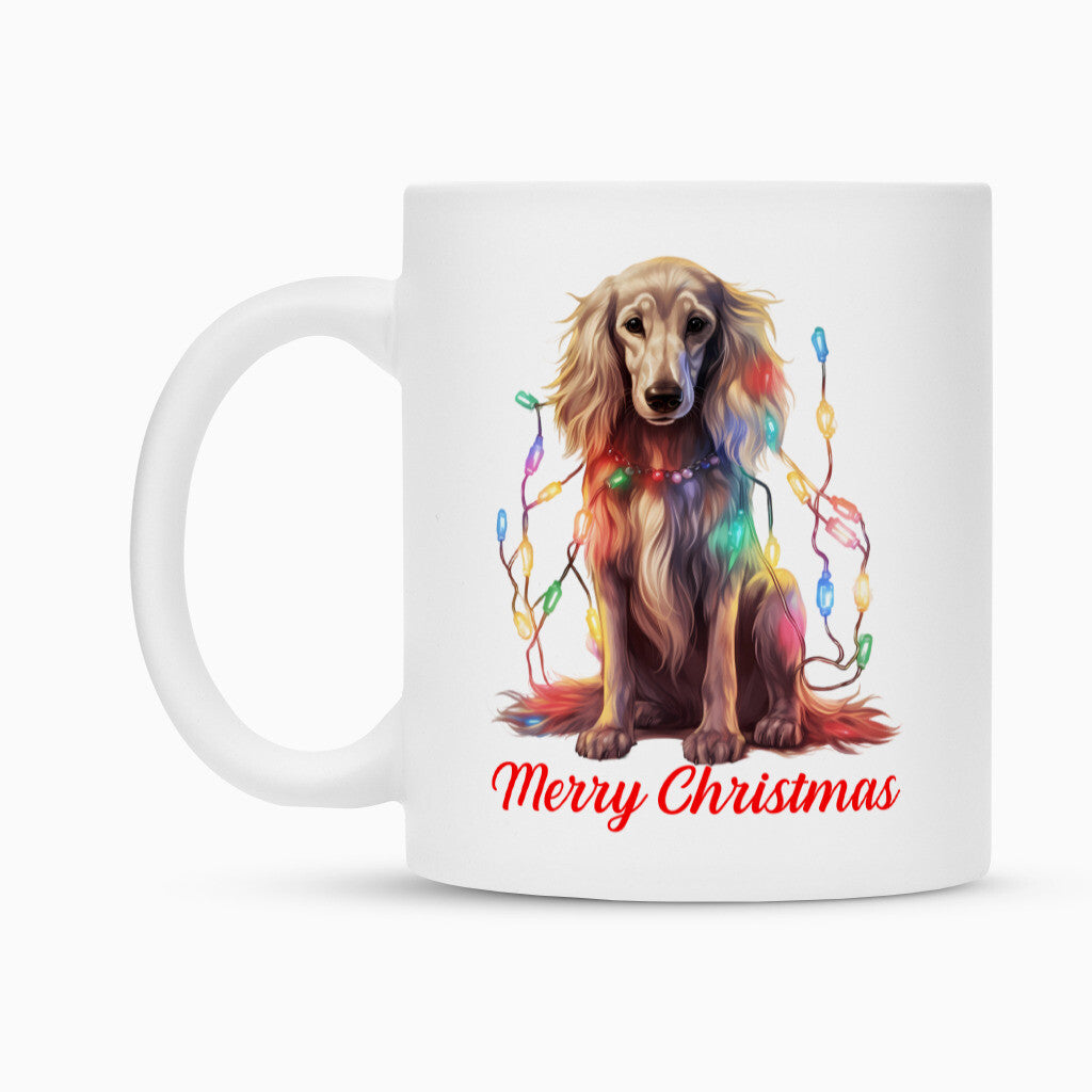 Tasse "Afghanischer Windhund - Merry Christmas" – hunde-shirt.de
