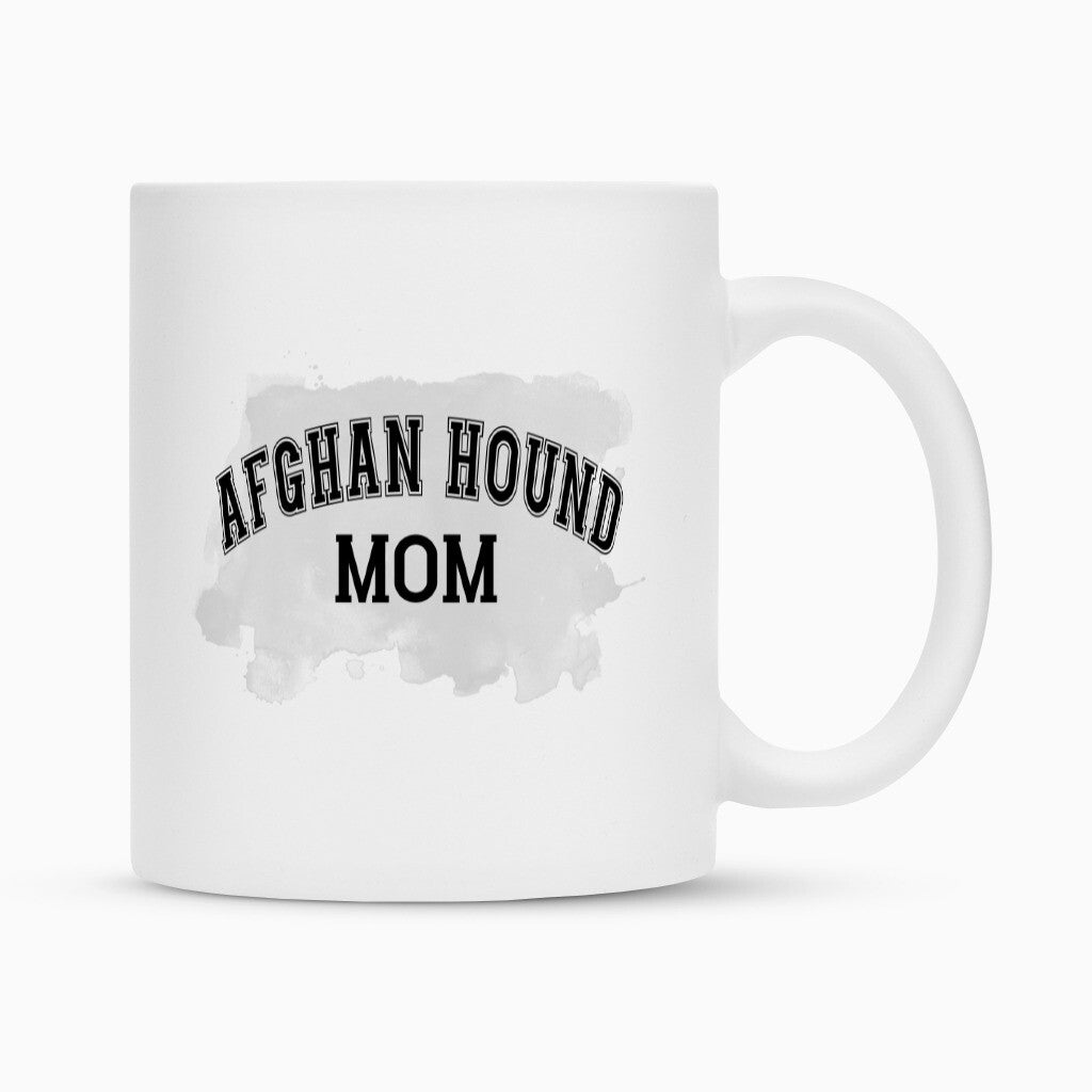 Tasse "Afghan Hound - MOM" Weiß – hunde-shirt.de