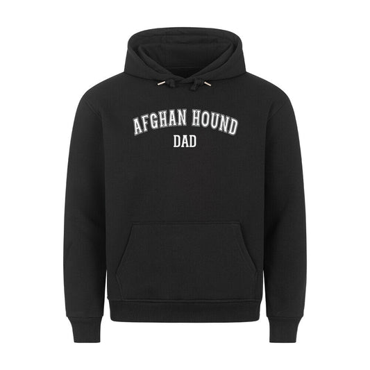 Premium Hoodie "Afghan Hound - DAD" Schwarz – hunde-shirt.de