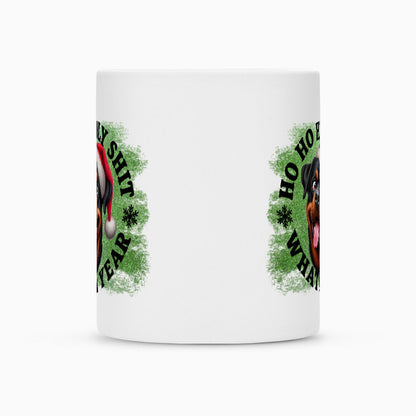 Tasse "Rottweiler - HO HO..." – hunde-shirt.de