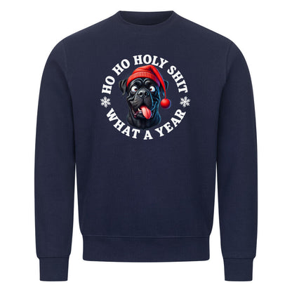 Premium Sweatshirt "Cane Corso - HO HO..." Navy Blue – hunde-shirt.de