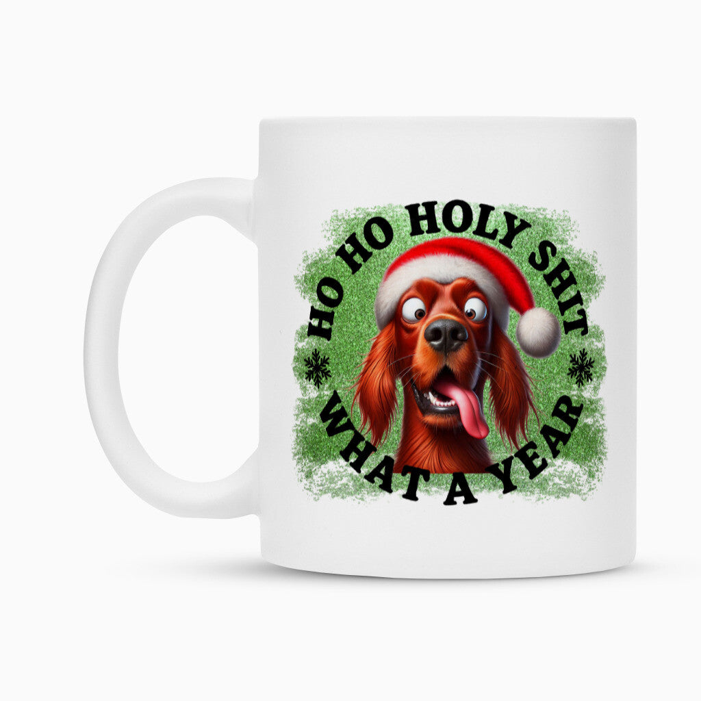 Tasse "Irish Setter - HO HO..." – hunde-shirt.de