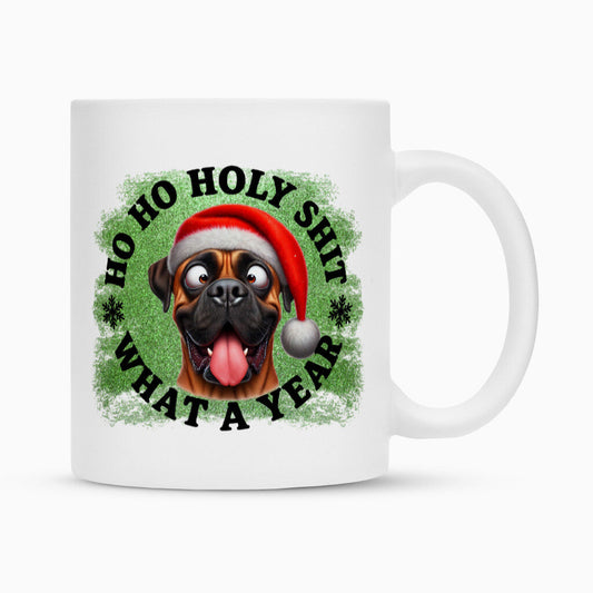 Tasse "Boerboel - HO HO..." Weiß – hunde-shirt.de