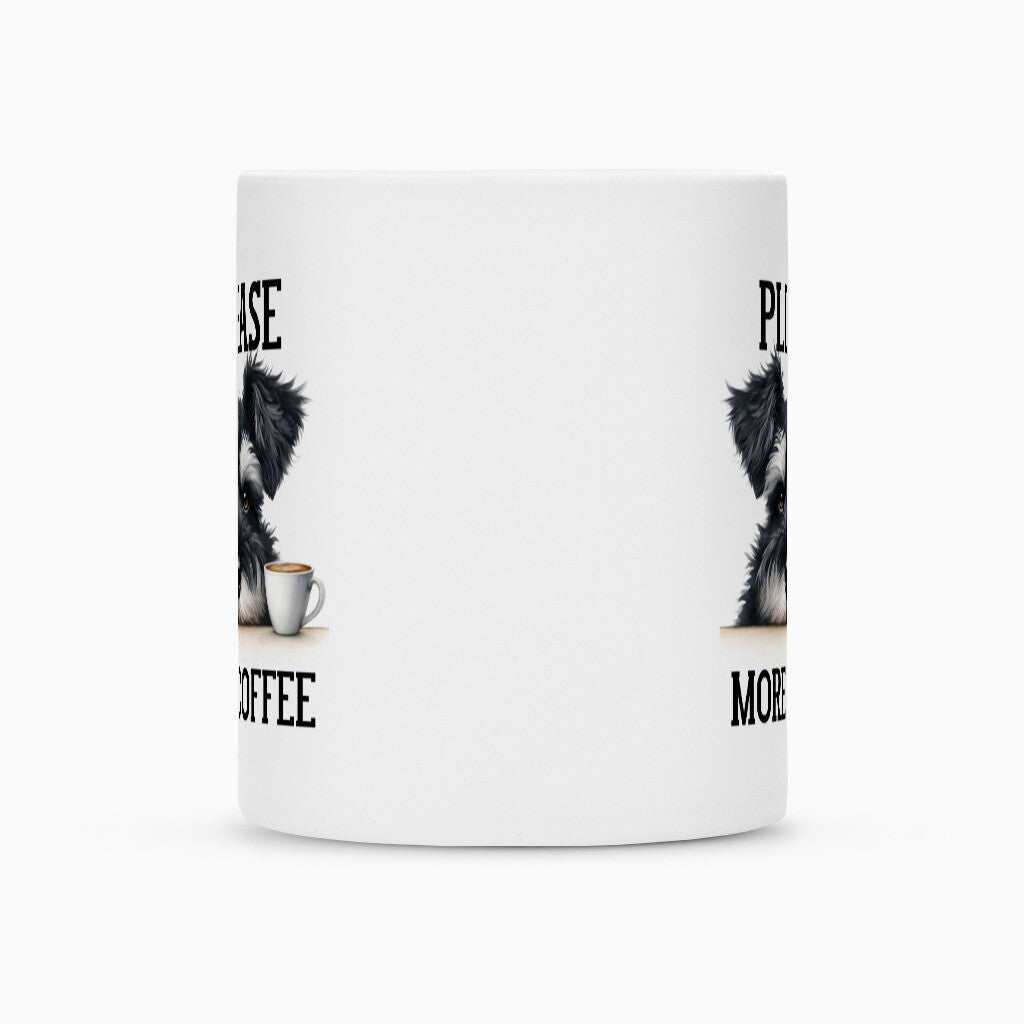 Tasse "Zwergschnauzer - Please more Coffee" – hunde-shirt.de