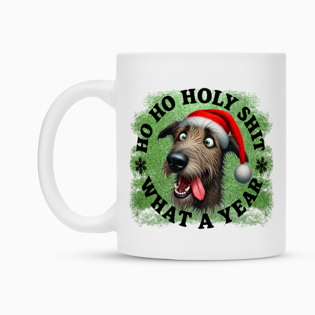 Tasse "Irischer Wolfshund - HO HO..." – hunde-shirt.de