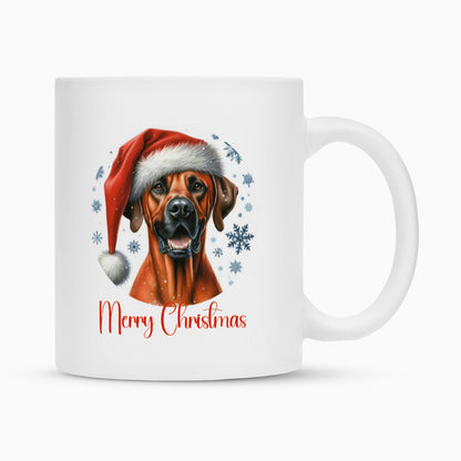 Tasse "Rhodesian Ridgeback - Merry Christmas" Weiß – hunde-shirt.de