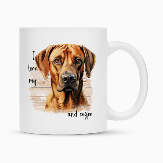 Tasse "Rhodesian Ridgeback - I love..." Weiß – hunde-shirt.de