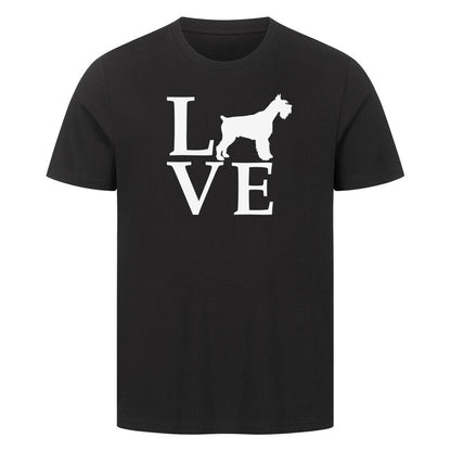 Premium T-Shirt "Zwergschnauzer - Love" Schwarz – hunde-shirt.de