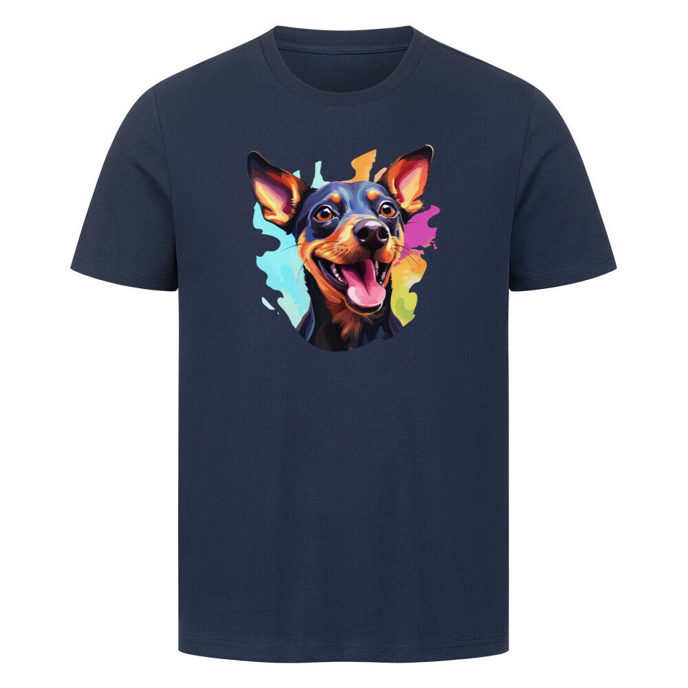Premium T-Shirt "Zwergpinscher - FUN" French Navy – hunde-shirt.de