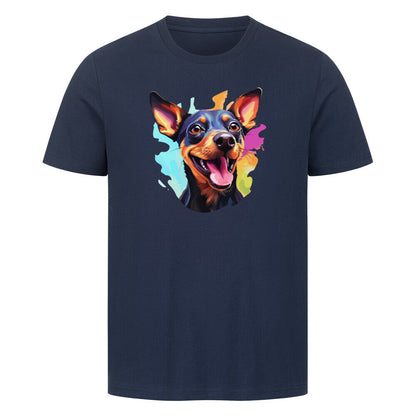 Premium T-Shirt "Zwergpinscher - FUN" French Navy – hunde-shirt.de