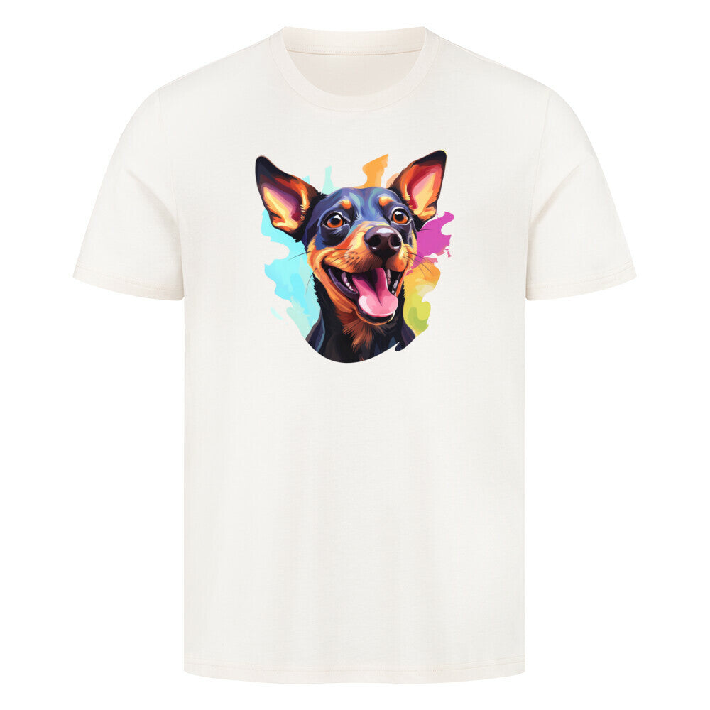 Premium T-Shirt "Zwergpinscher - FUN" Natural Raw – hunde-shirt.de