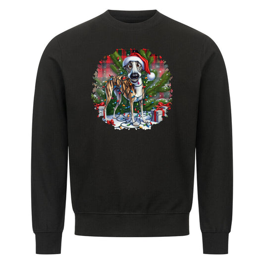 Premium Sweatshirt "Whippet - Funny Christmas" Schwarz – hunde-shirt.de
