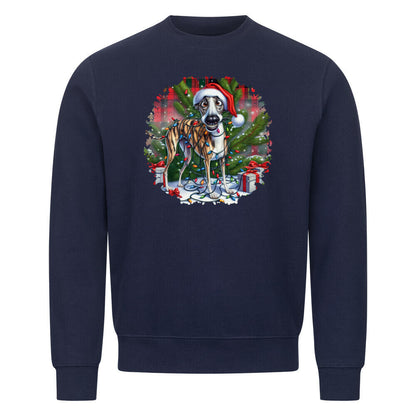 Premium Sweatshirt "Whippet - Funny Christmas" Navy Blue – hunde-shirt.de
