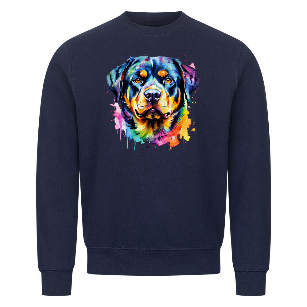 Premium Sweatshirt "Rottweiler - Splash" Navy Blue – hunde-shirt.de