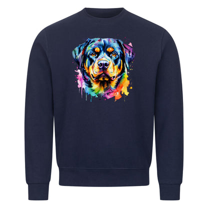 Premium Sweatshirt "Rottweiler - Splash" Navy Blue – hunde-shirt.de