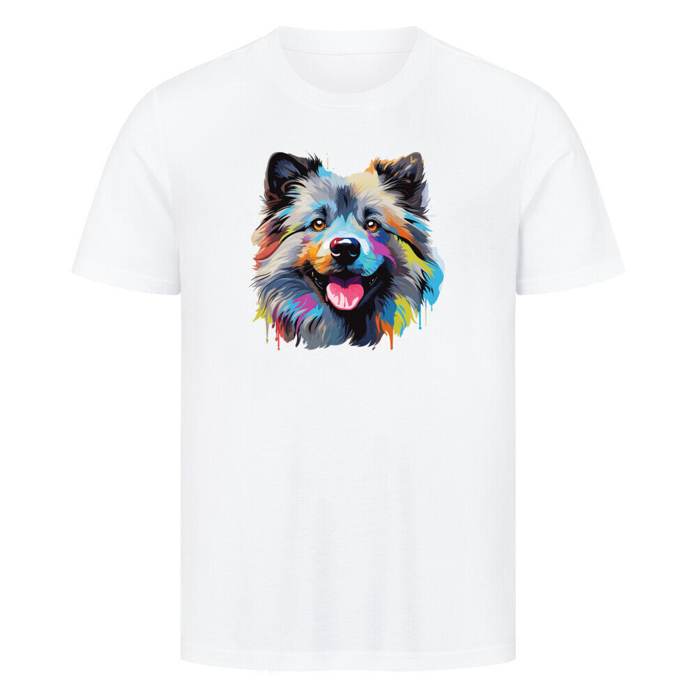 Premium T-Shirt "Wolfsspitz - ART" Weiß – hunde-shirt.de