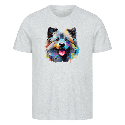 Premium T-Shirt "Wolfsspitz - ART" Heather Grey – hunde-shirt.de