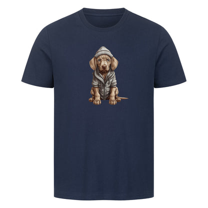 Premium T-Shirt "Weimaraner - Winterbub" French Navy – hunde-shirt.de