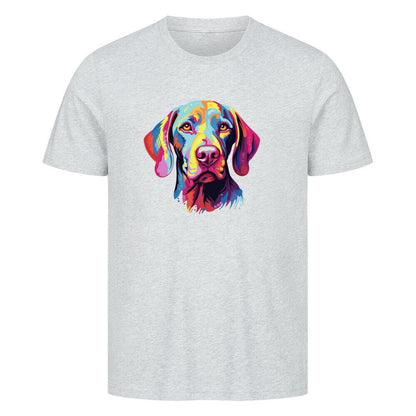 Premium T-Shirt "Weimaraner - ART" Heather Grey – hunde-shirt.de