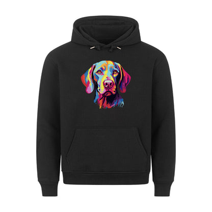 Premium Hoodie "Weimaraner - ART" Schwarz – hunde-shirt.de