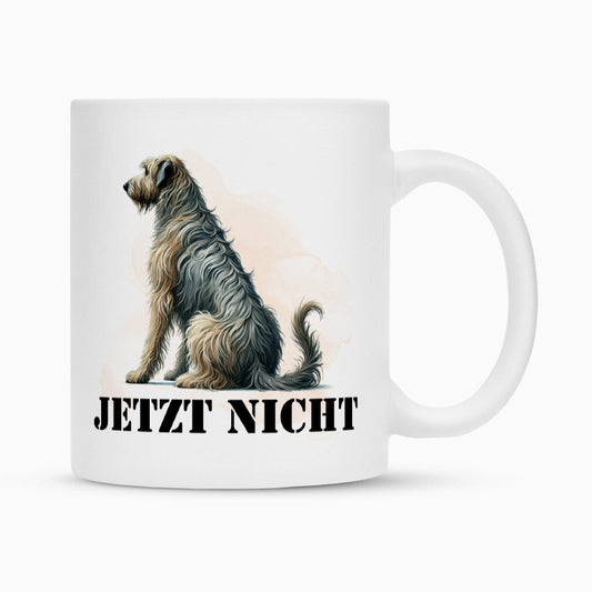 Tasse "Irischer Wolfshund - JETZT NICHT" Weiß – hunde-shirt.de
