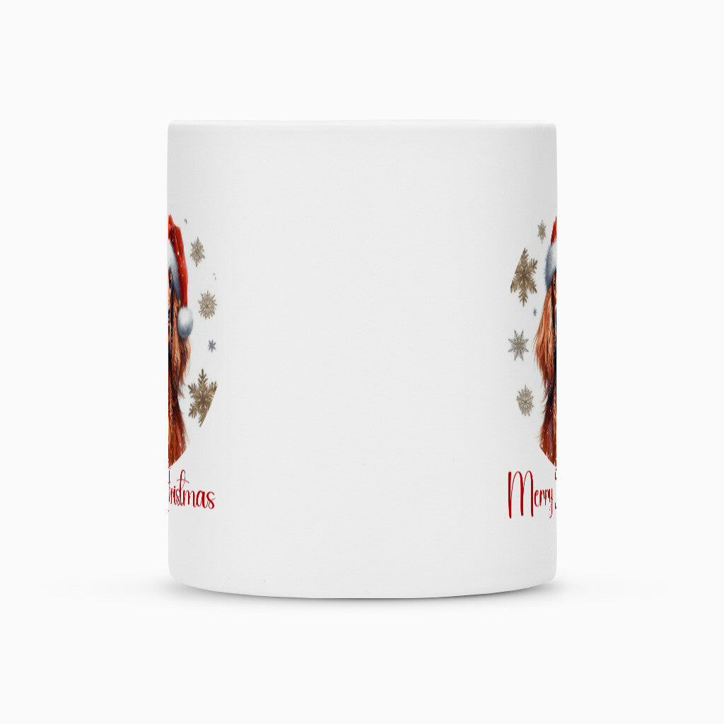 Tasse "Irish Setter - Merry Christmas" – hunde-shirt.de