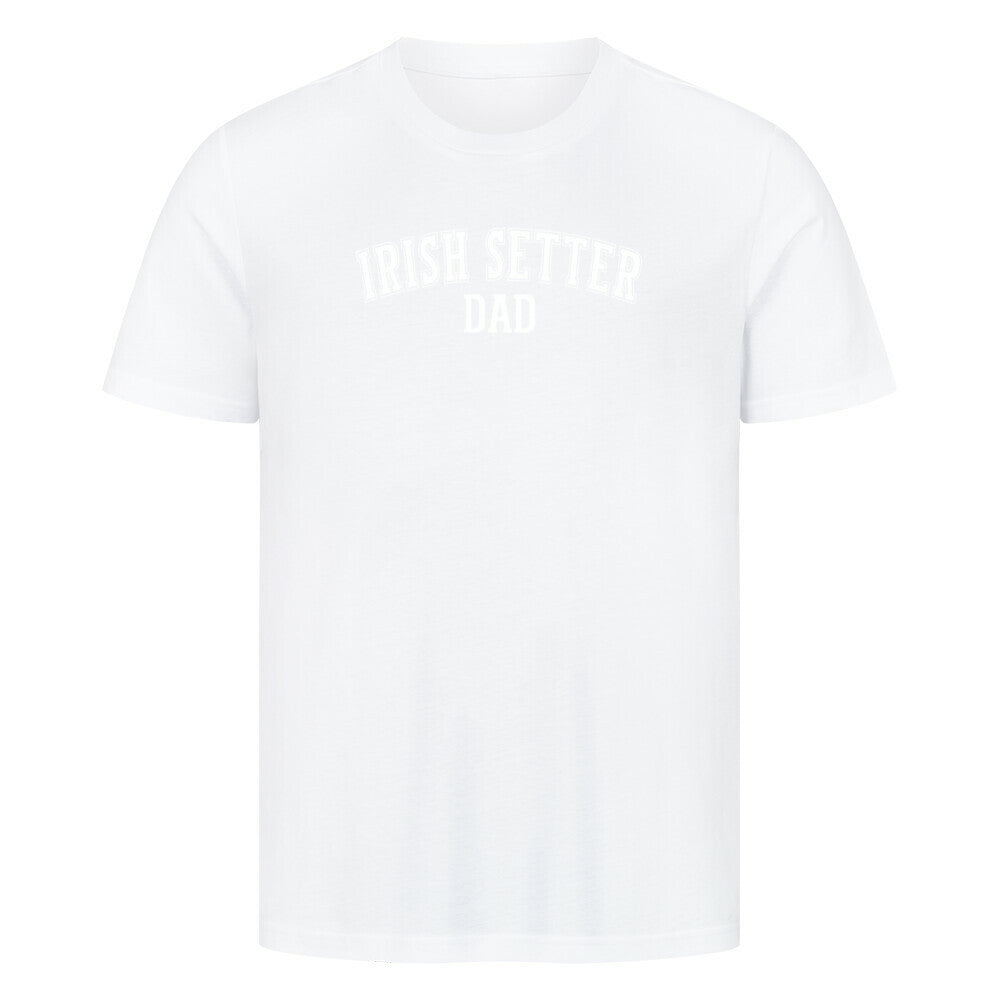 Premium T-Shirt "Irish Setter - DAD" Weiß – hunde-shirt.de