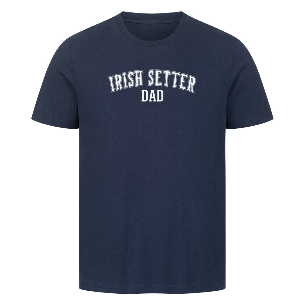 Premium T-Shirt "Irish Setter - DAD" French Navy – hunde-shirt.de
