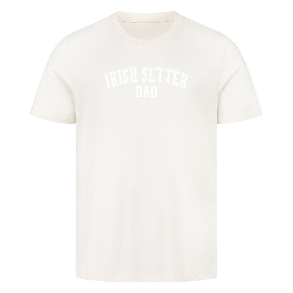 Premium T-Shirt "Irish Setter - DAD" Natural Raw – hunde-shirt.de