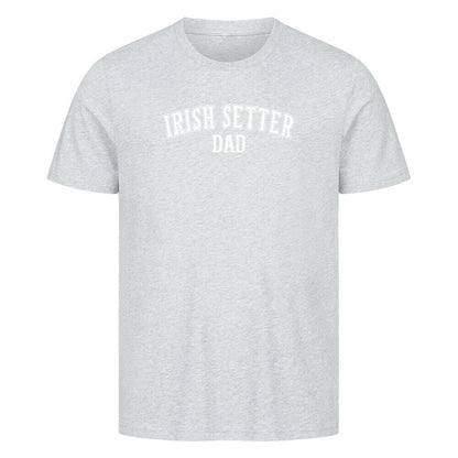 Premium T-Shirt "Irish Setter - DAD" Heather Grey – hunde-shirt.de
