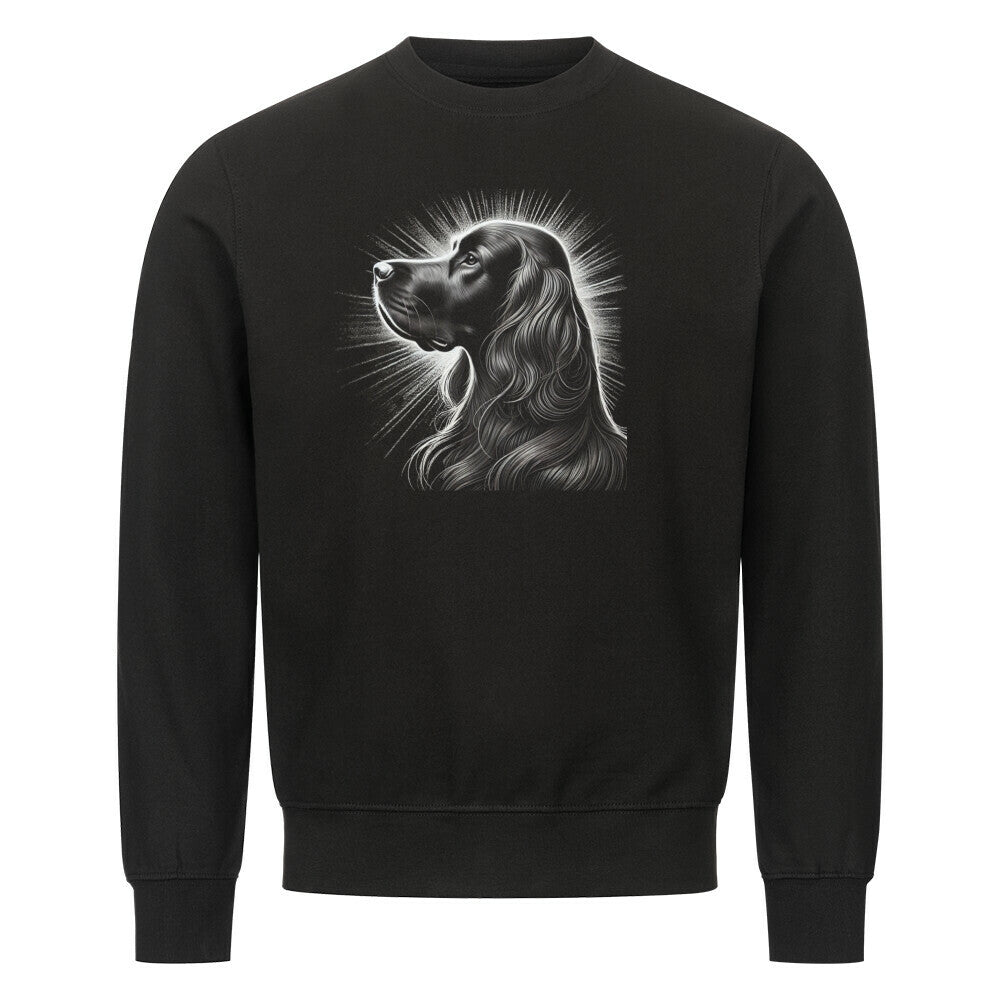 Premium Sweatshirt "Irish Setter - Shine" Schwarz – hunde-shirt.de