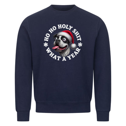 Premium Sweatshirt "OEB (s/w) - HO HO..." Navy Blue – hunde-shirt.de