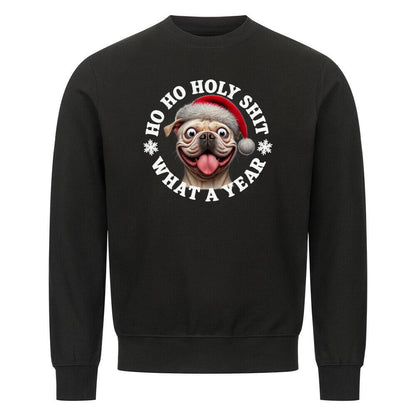 Premium Sweatshirt "OEB ( hell ) - HO HO..." Schwarz – hunde-shirt.de