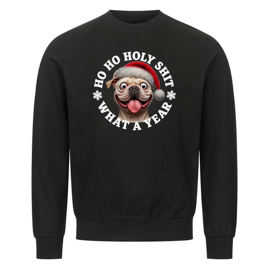 Premium Sweatshirt "OEB ( hell ) - HO HO..." Schwarz – hunde-shirt.de