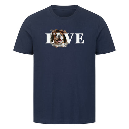 Premium T-Shirt "OEB - LOVE 2" French Navy – hunde-shirt.de