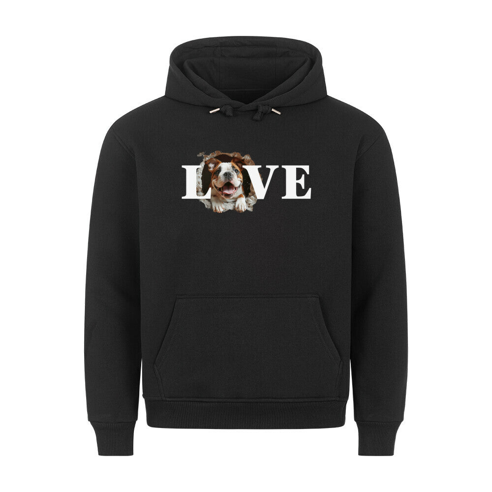 Premium Hoodie "OEB - LOVE 2" Schwarz – hunde-shirt.de