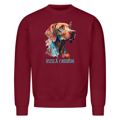 Premium Sweatshirt "Vizsla - Fashion" Burgunder – hunde-shirt.de