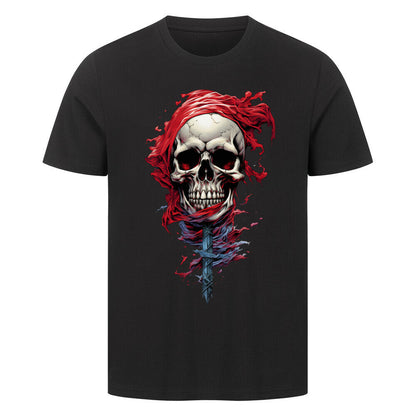 Premium T-Shirt "Into the Red" Schwarz – hunde-shirt.de