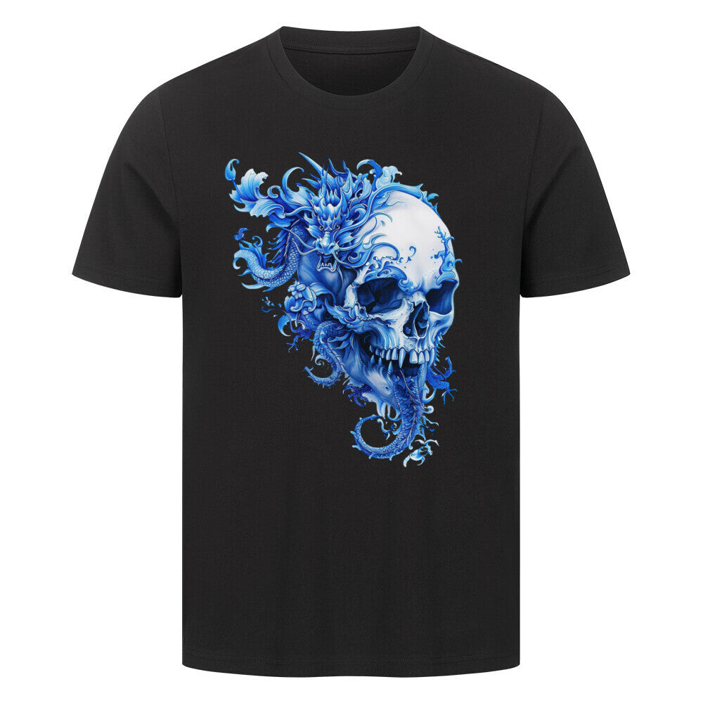 Premium T-Shirt "Into the Blue" Schwarz – hunde-shirt.de